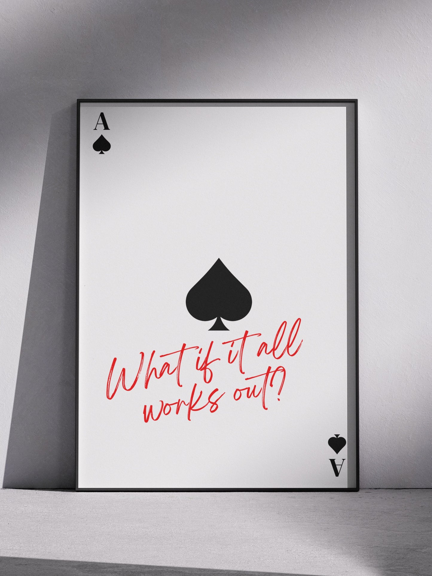 "What if it all works?" Poster
