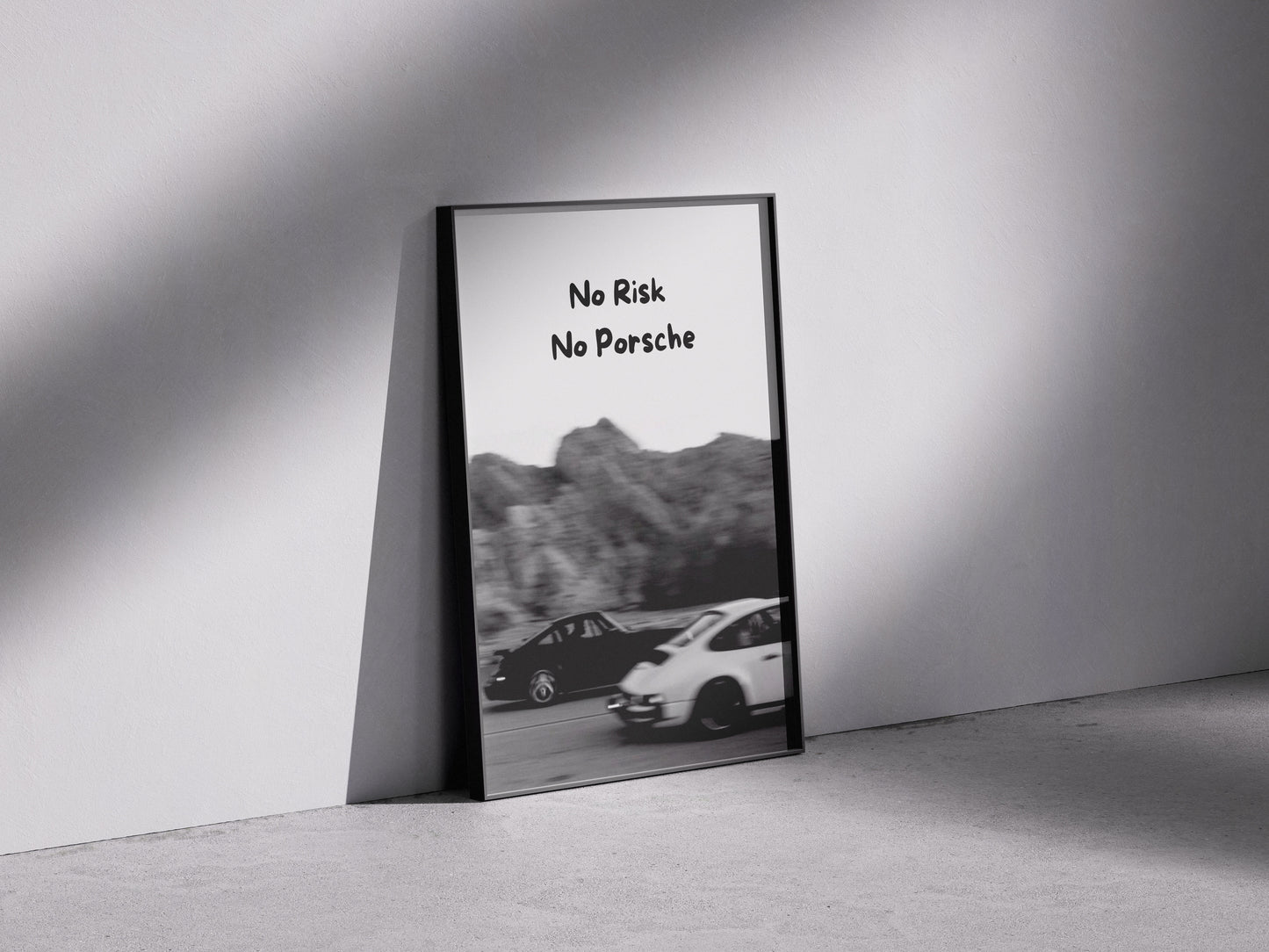 Porsche "No Risck" Poster