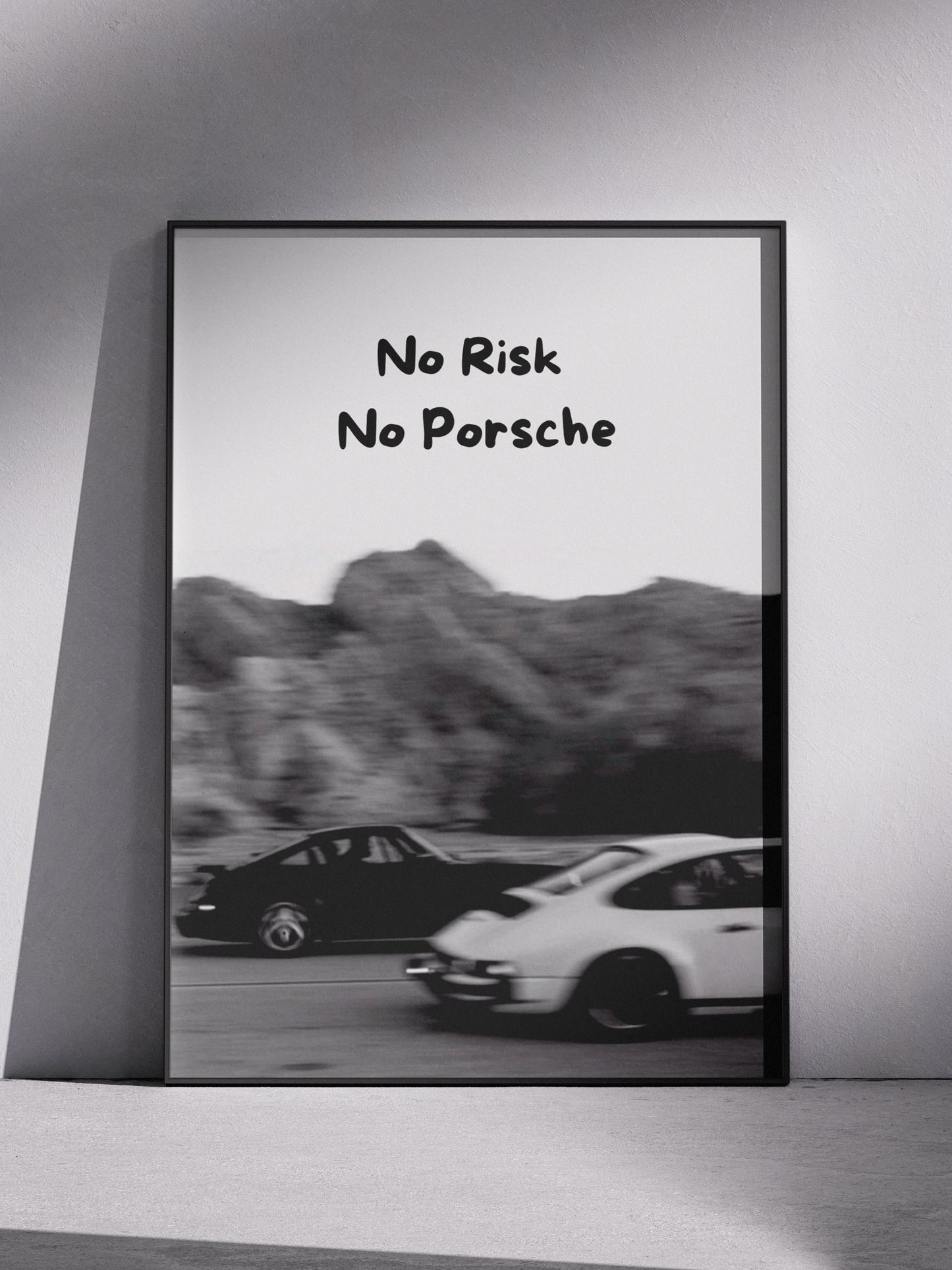 Porsche "No Risck" Poster