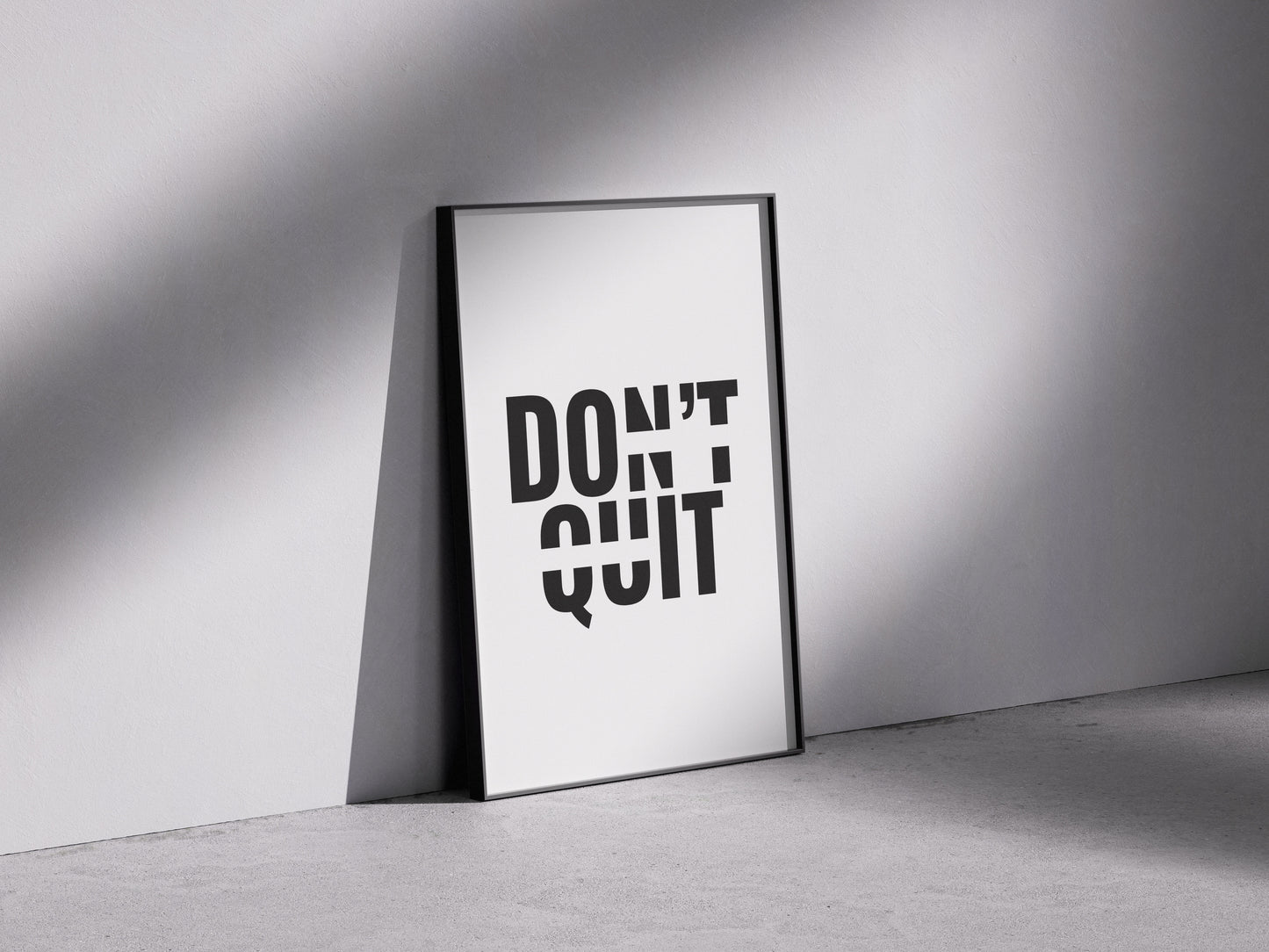 Don't Quit Poster