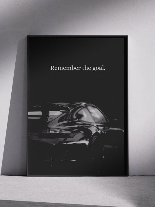 Posrche "Remember the Goal" Poster