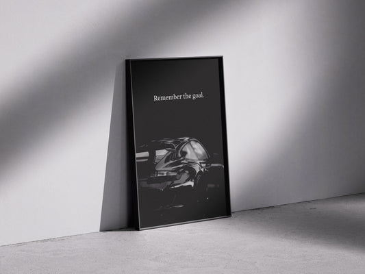 Posrche "Remember the Goal" Poster