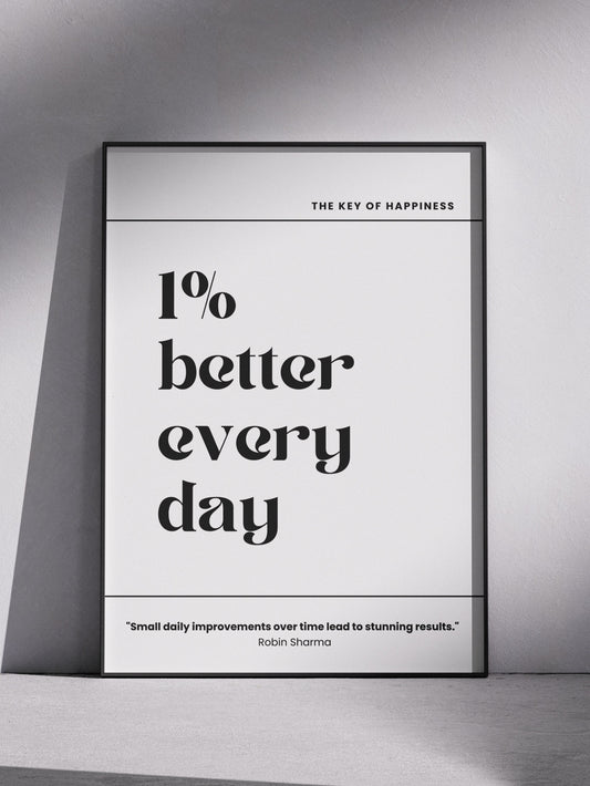 1% Better Every Day Poster