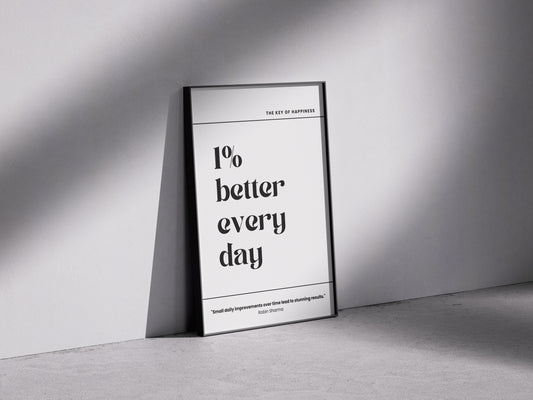1% Better Every Day Poster